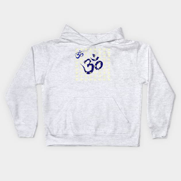 Spiritual Awakening OM Yoga Meditation Kids Hoodie by PlanetMonkey